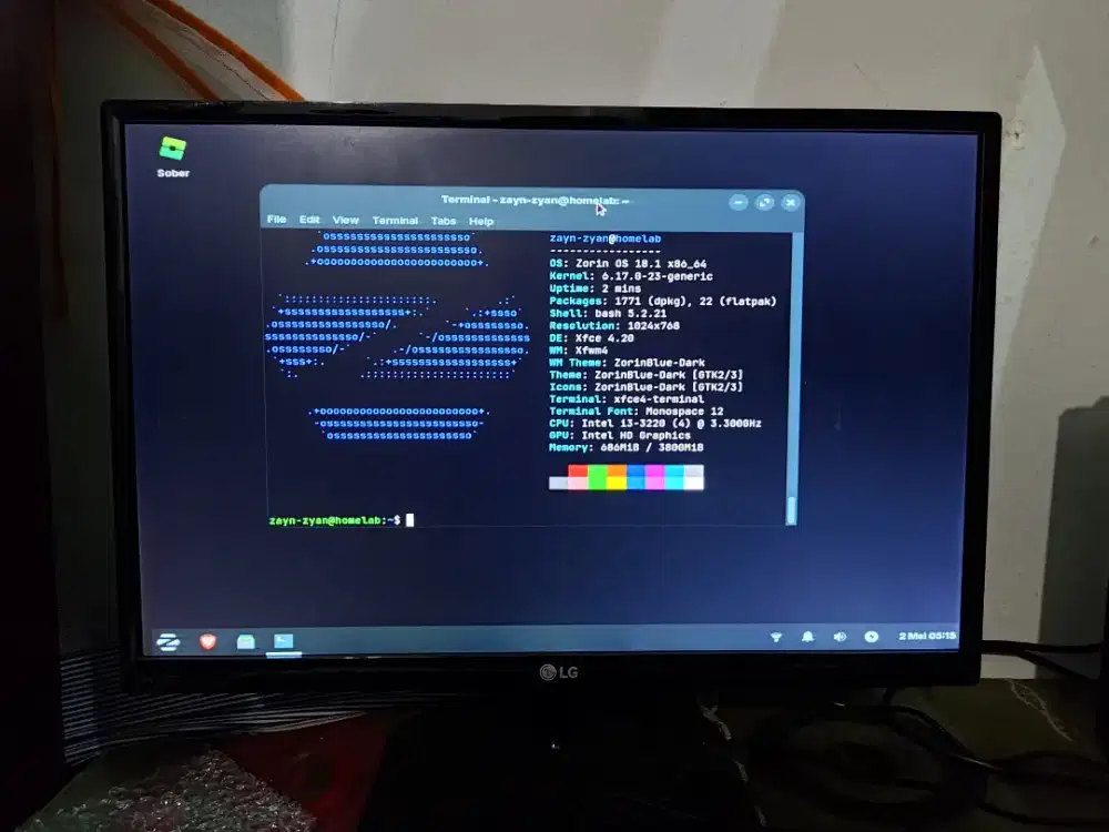Monitor LG 20MP48A VGA - No Minus