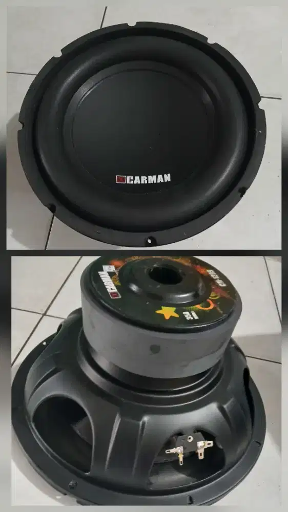 Subwoofer 12 inci double magnet merek carman