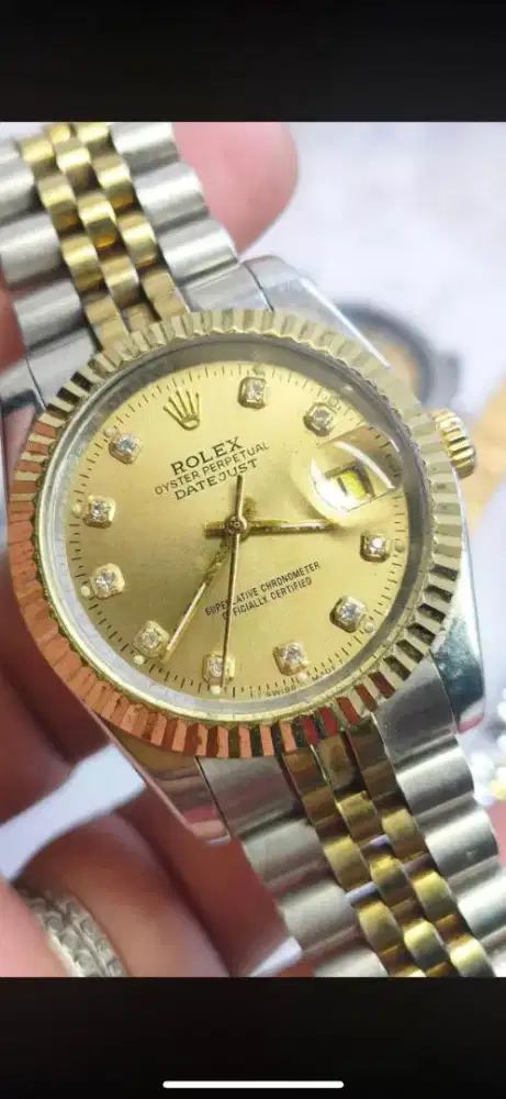 Rolex datejust 16233 diamond dial 36 premium 1:1  swiss movemt rare