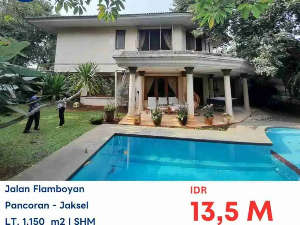 LELANG RUMAH MEWAH PRIVAT POOL DI FLAMBOYAN DUREN TIGA PANCORAN JAKARTA SELATAN