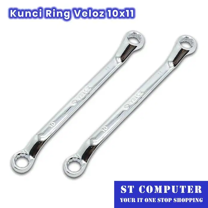 Kunci Ring Veloz 10x11 Chrome Vanadium Steel