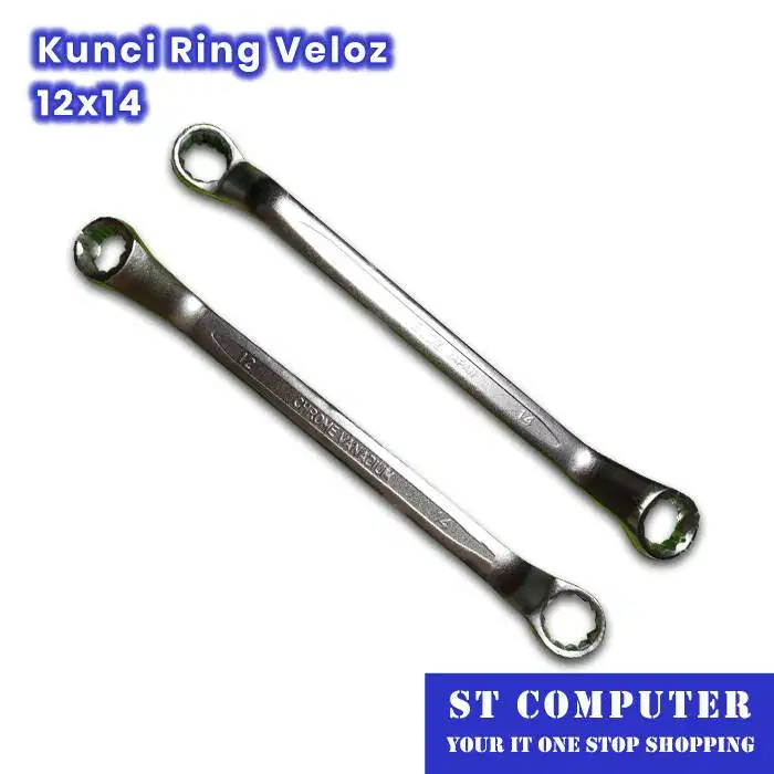 Kunci Ring Veloz 12x14 Chrome Vanadium Steel