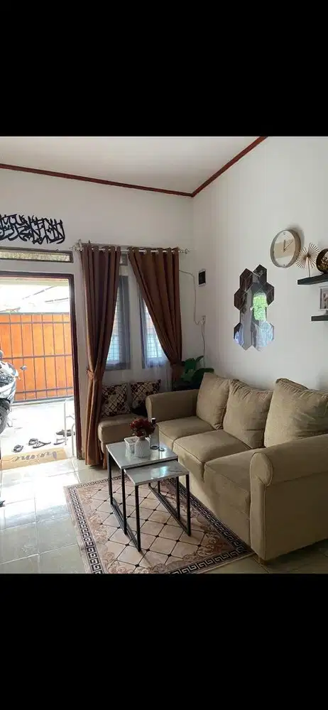 Sofa 3 seat dan stool panjang