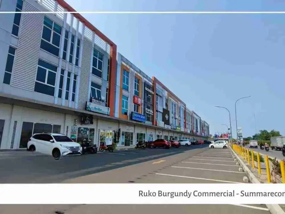 Dijual Cepat Turun Harga Ruko Burgundy di Summarecon Bekasi