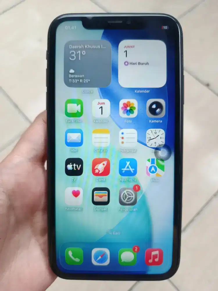 Iphone 11 128GB Face ID ON True Tone ON Icloud Aman Kadang Restart