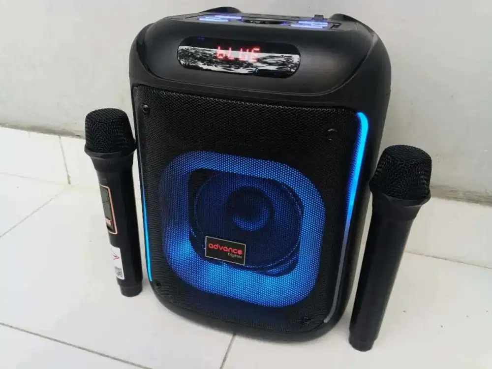 Speaker karaoke advance ORI 100% free 2 mik bluetooth