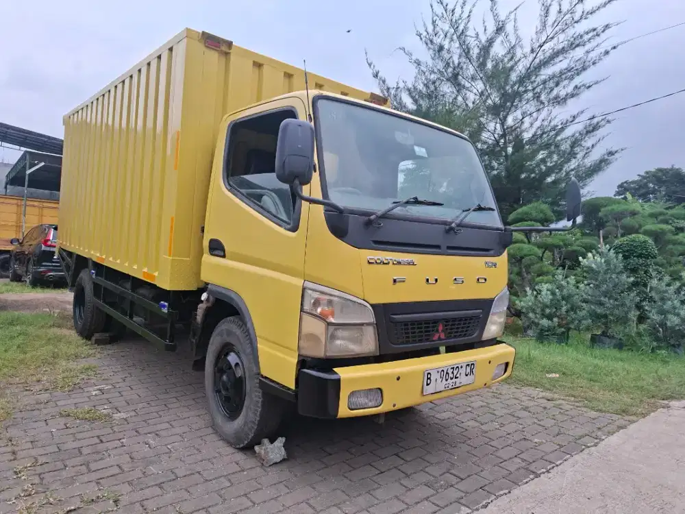 Mitsubishi CANTER.FE.73.Double 6 Ban .CDD.Box Cargo Besi Contener