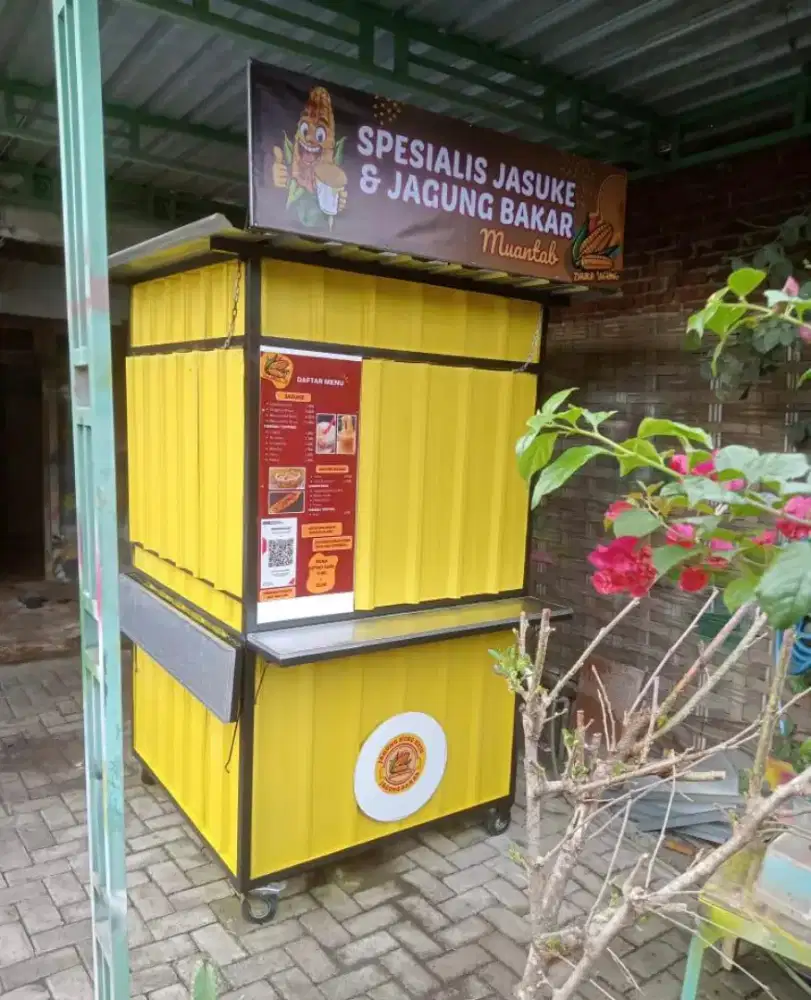 Dijual rombong ukuran 1,5 meter x 1,5 meter