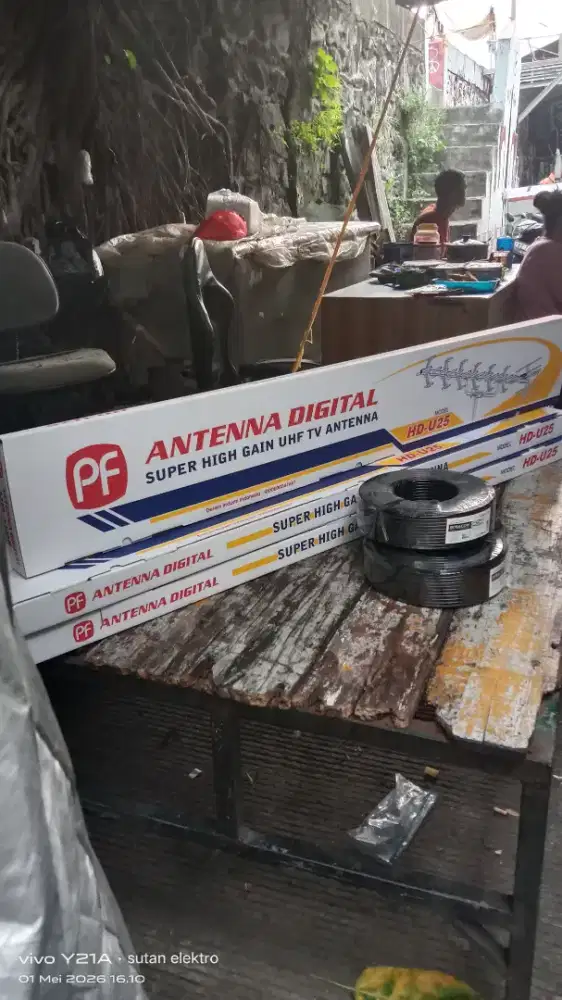 Paket pemasangan Antenna tv digital termurah, siaran jos muncul