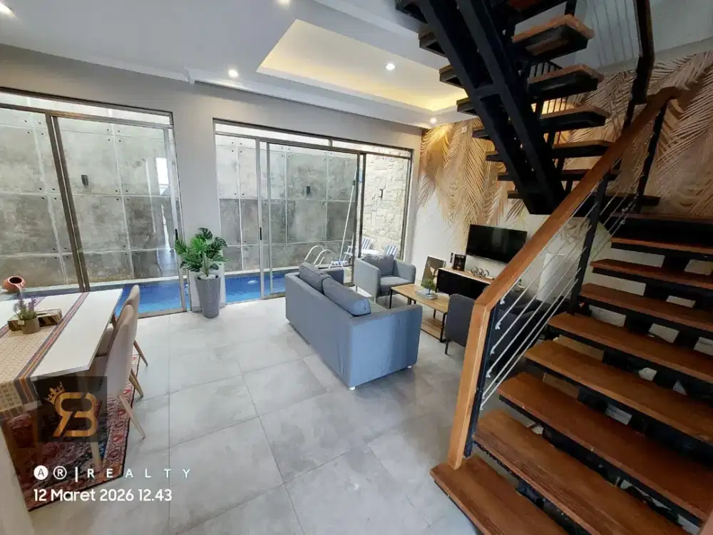 RUMAH MODERN DI CIGADUNG DAGO BANDUNG Dengan Kolam Renang Pribadi Akses Mudah