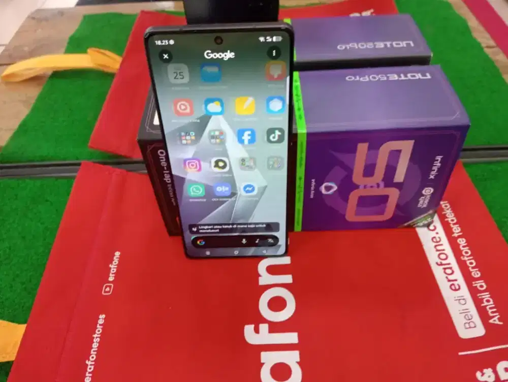 infinix note 50 pro ram 8/256gb lengkap mulus