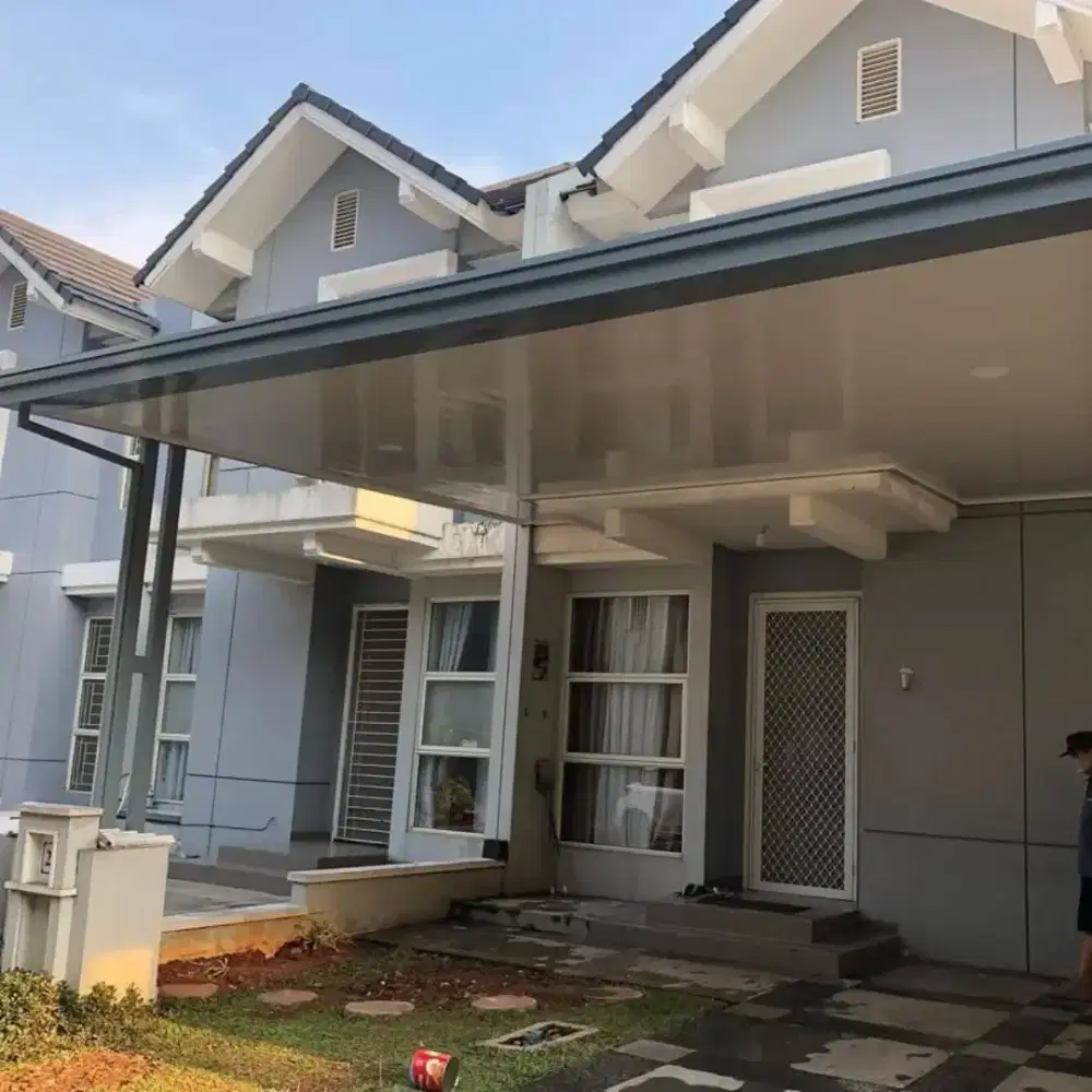 Kanopi alderon double layer+plafon pvc