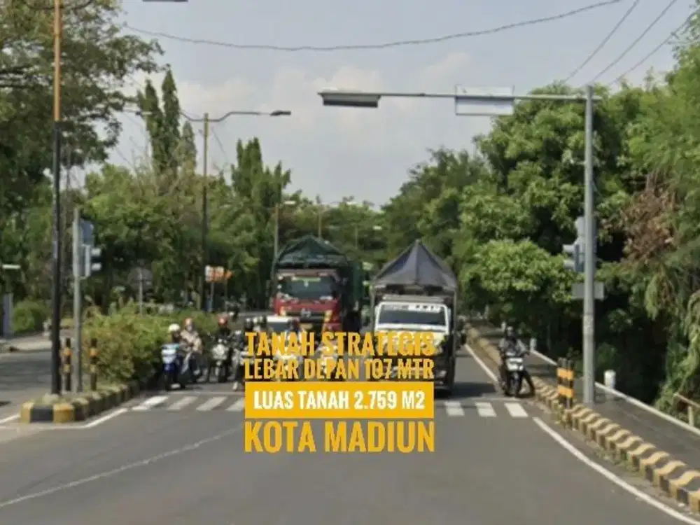 H// Tanah Pekarangan LD 107 mtr, Per3an Ringroad-Urip Sumoharjo KOTA MADIUN Keren