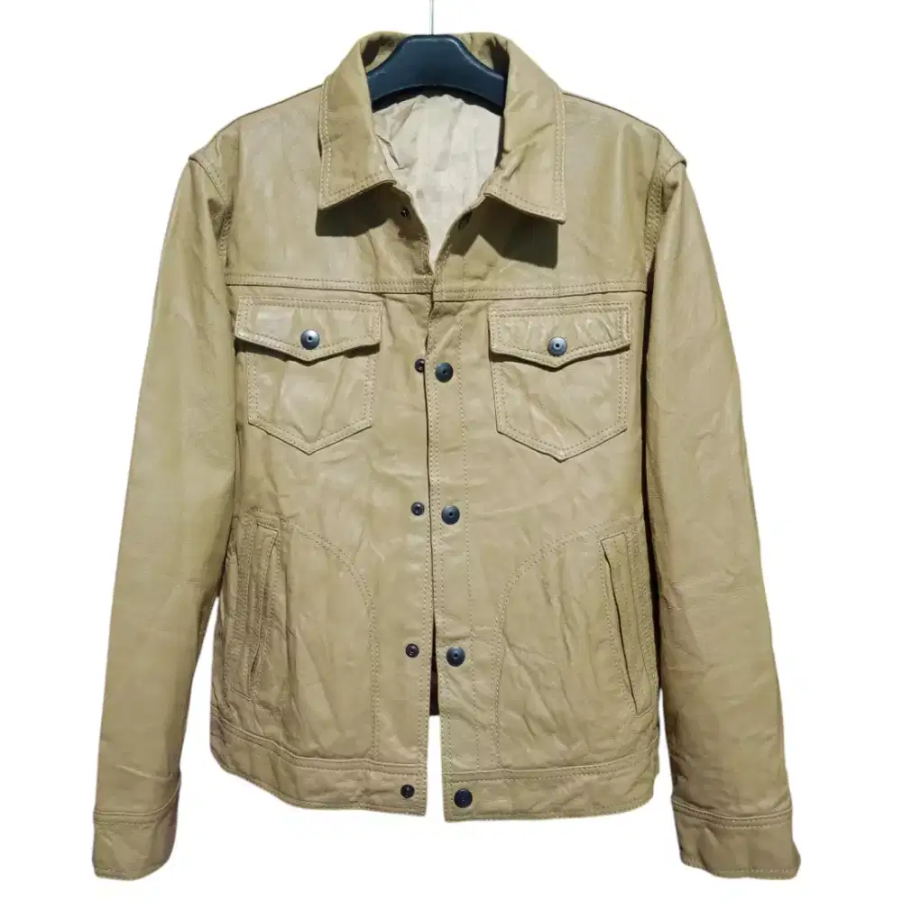 ON BOARD GENUINE LEATHER TRACKER JACKET 6 Pocket