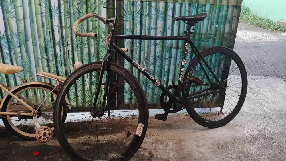 Fixie velg 40mm Oxak Dropbar bahan custom BU 950rb
