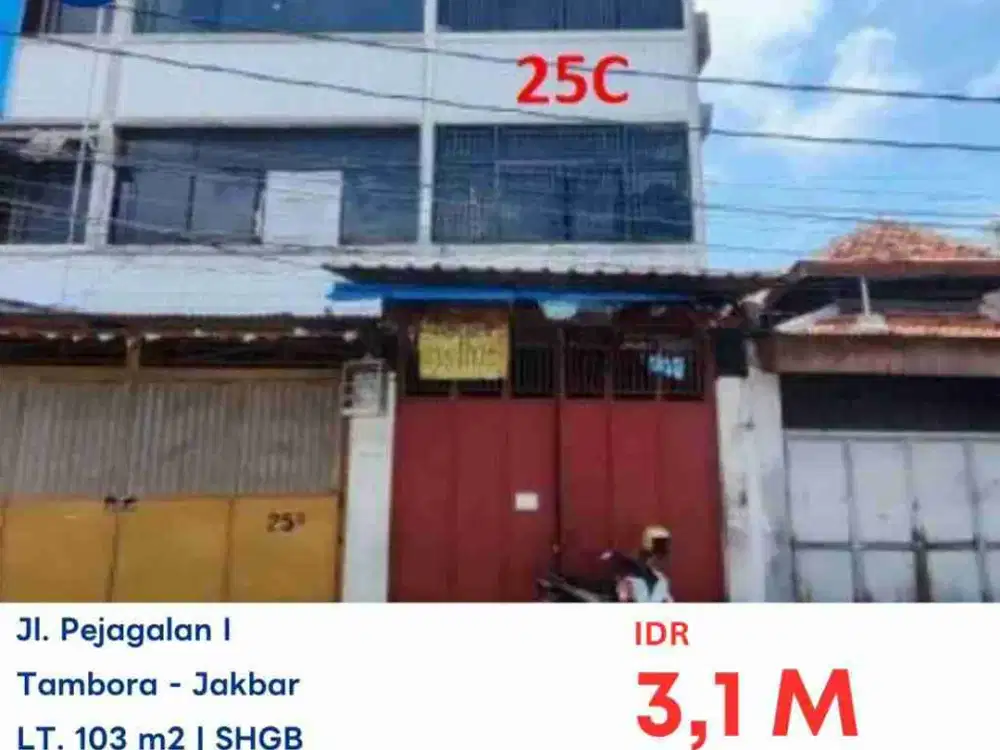 DIJUAL MELALUI AYDA RUKO DI PEJAGALAN TAMBORA JAKARTA BARAT