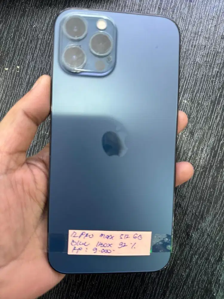 IPHONE 12 PROMAX 512GB EKS IBOX BLUE MANTAAP