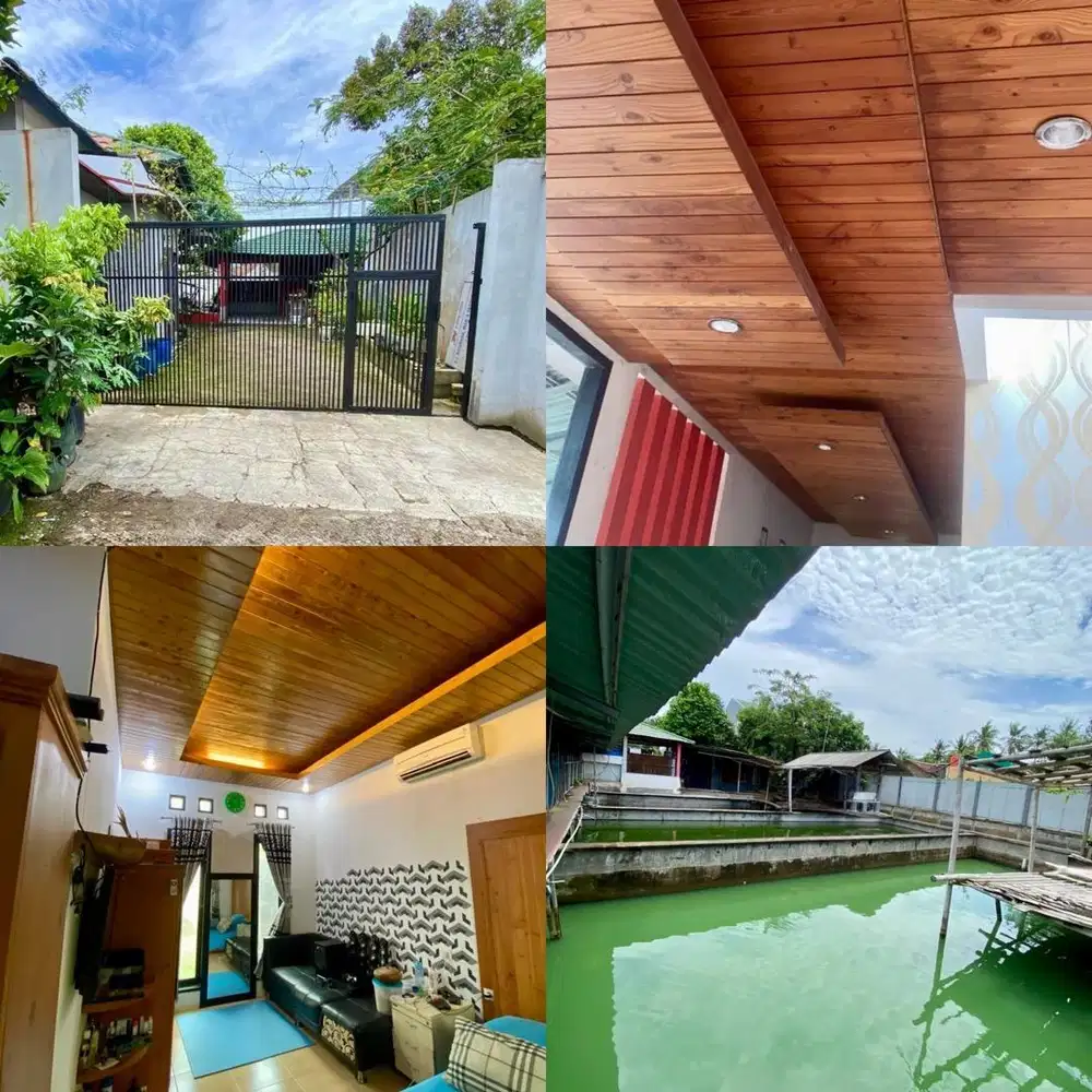 DIJUAL CEPAT RUMAH MINIMALIS DAN KOLAM IKAN