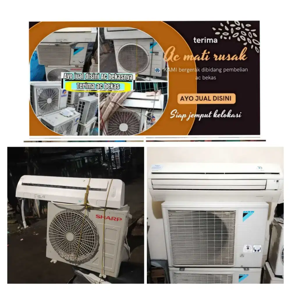 Terima ac bekas rusak