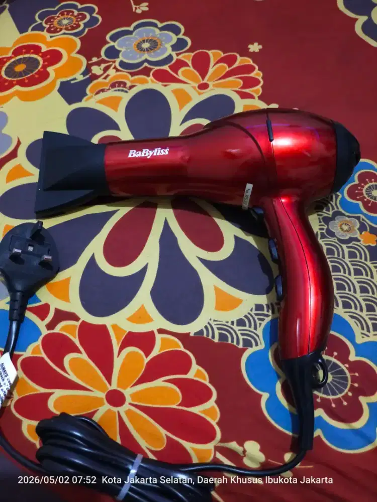 Hair dryer babyliss salon light