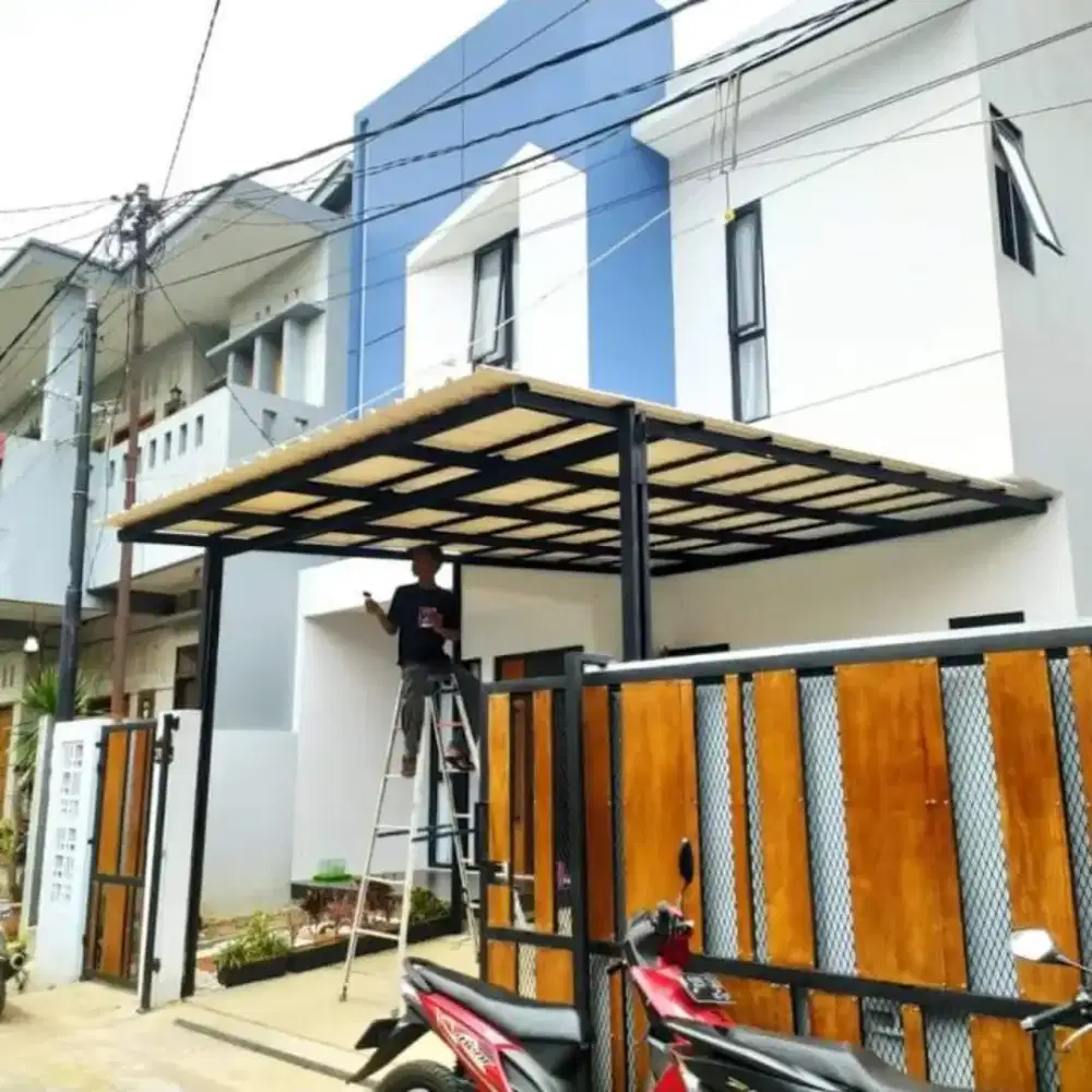 Kanopi Teras Minimalis Rapi