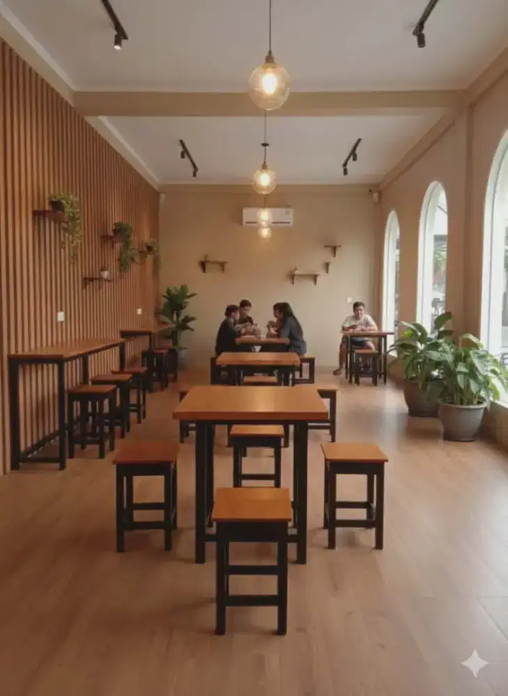 Meja kursi kafe
