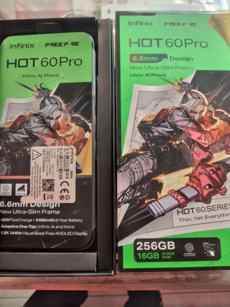 Infinix hot 60pro ram8+/256 lengkap original