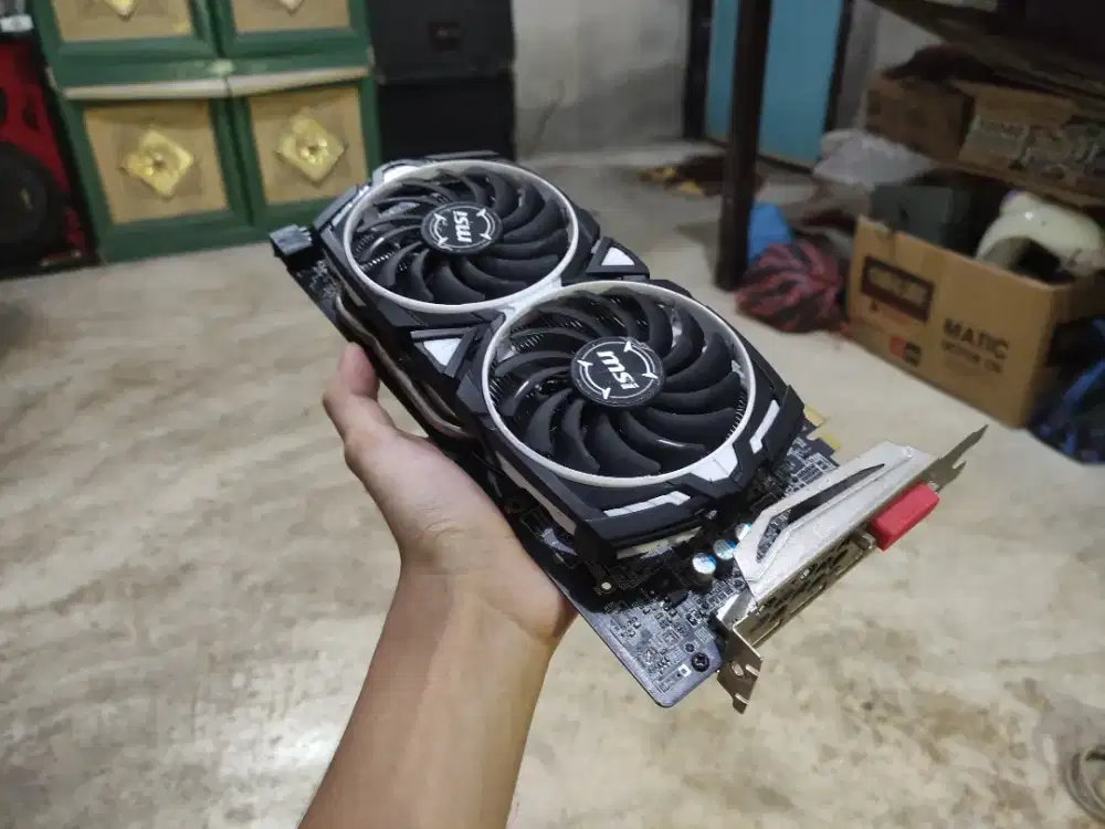 VGA MSI RX 580 8GB, OC, dual HDMI, normal, bekas pemakain pribadi