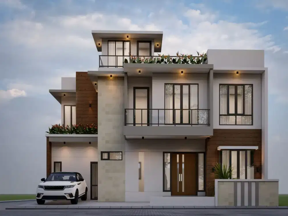 VILLA 2 LANTAI PLUS KOLAM RENANG & ROOFTOP ATAS BNS PALING MURAH