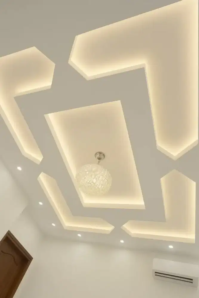 Plafon gypsum bisa custom