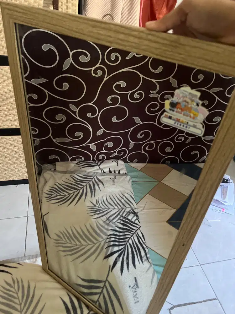 Cermin Kaca Besar Masih Bagus Siap Pakai
