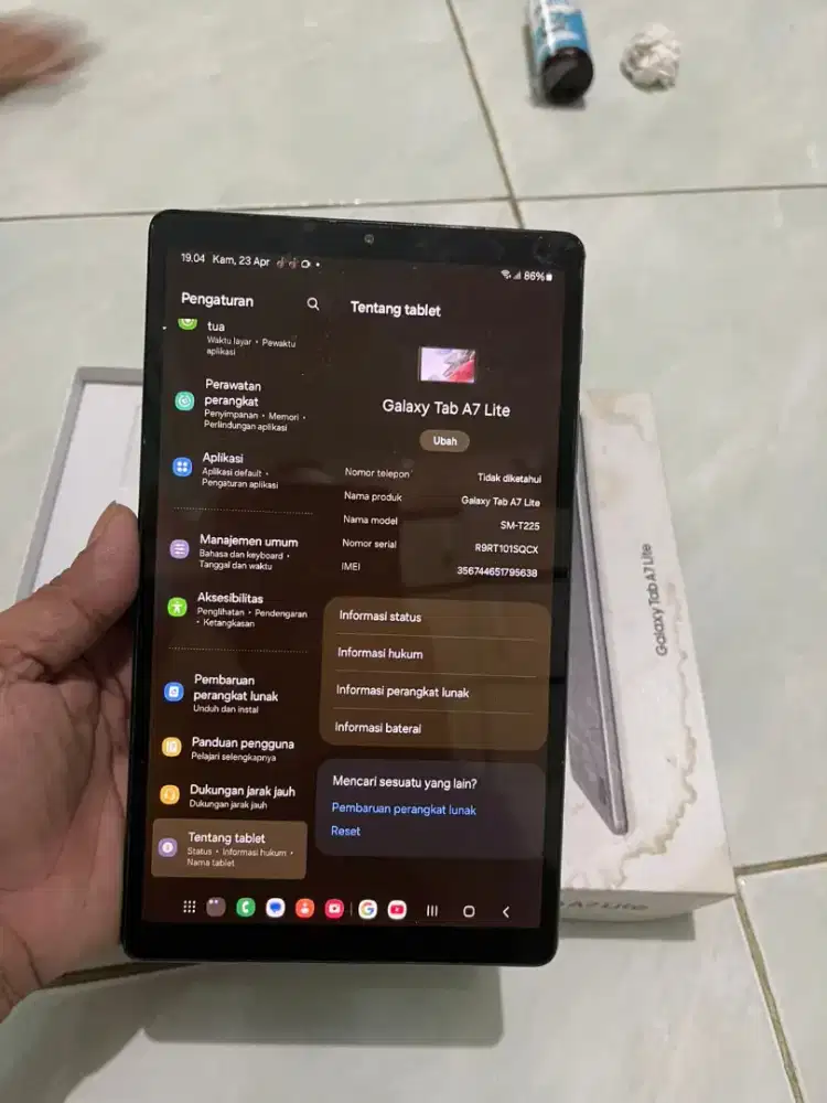 Samsung A7 lite  resmi 3/32