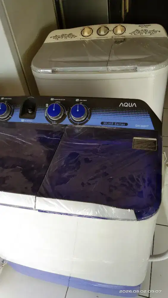 Dijual mesin cuci merk aqua & sharp