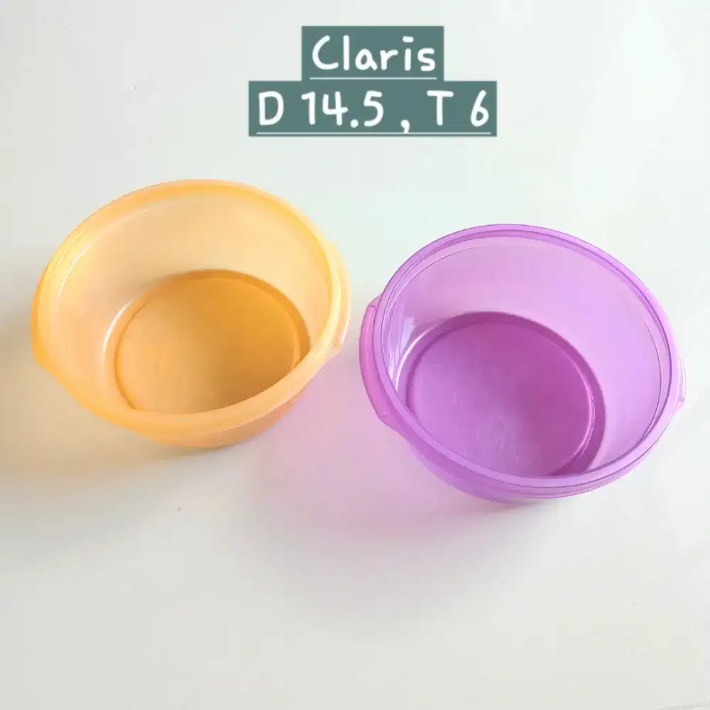 Mangkuk bowl tempat makan Claris 2717 600ml tanpa tutup, bekas