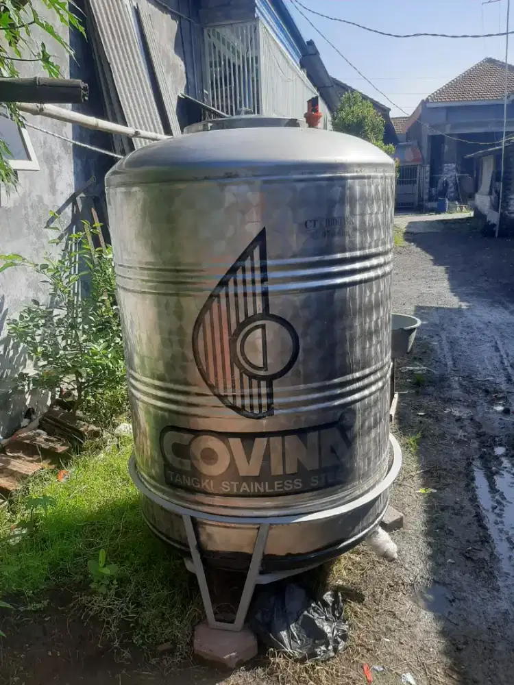 Tangki Stainless Steel Covina CT-1000 BK Toren Stainless Tandon Air