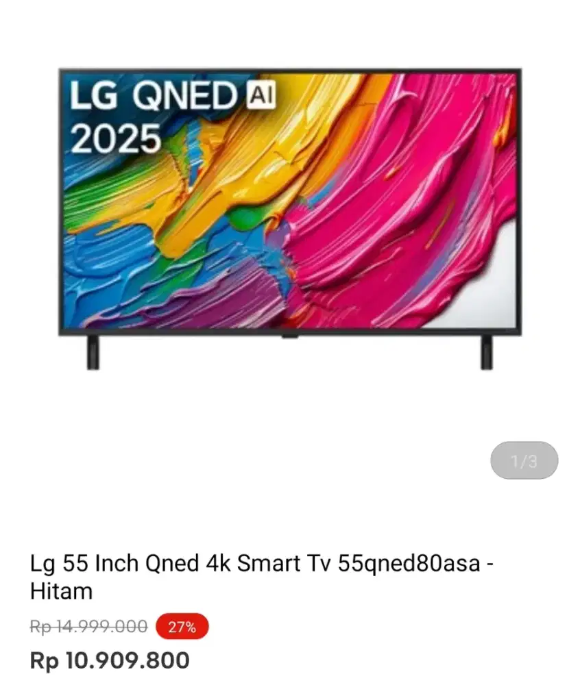 LG 55 INCH QNED 4K SMART TV 55QNED80ASA