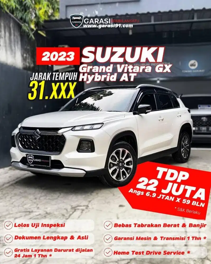 ‼️Pajak Panjang Suzuki Grand Vitara Hybrid GX AT 2023