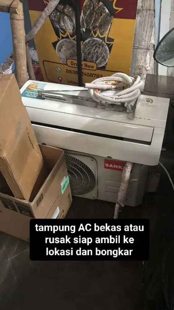 Tampung AC bekas