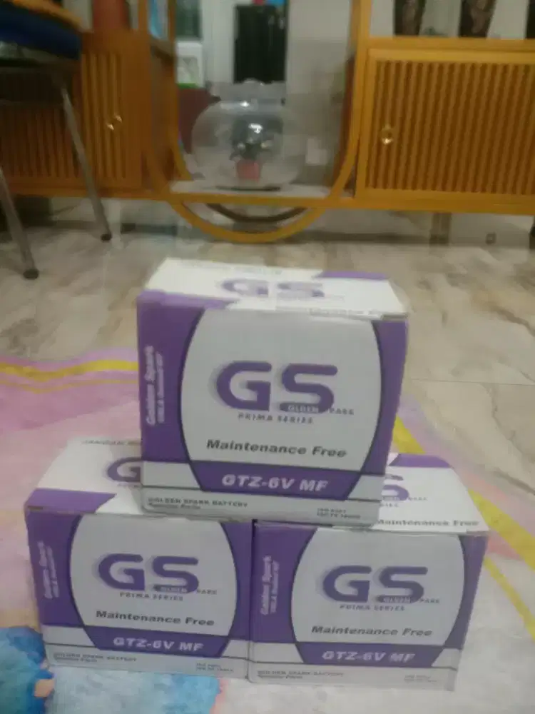 Baterai Aki Kering BARU GS GTZ6V 6 Ahmper 12 Volt