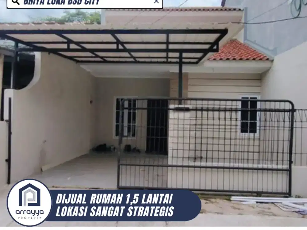RUMAH 1,5 LANTAI SIAP HUNI LOKASI STRATEGIS DI GRIYA LOKA BSD CITY (HRB157)