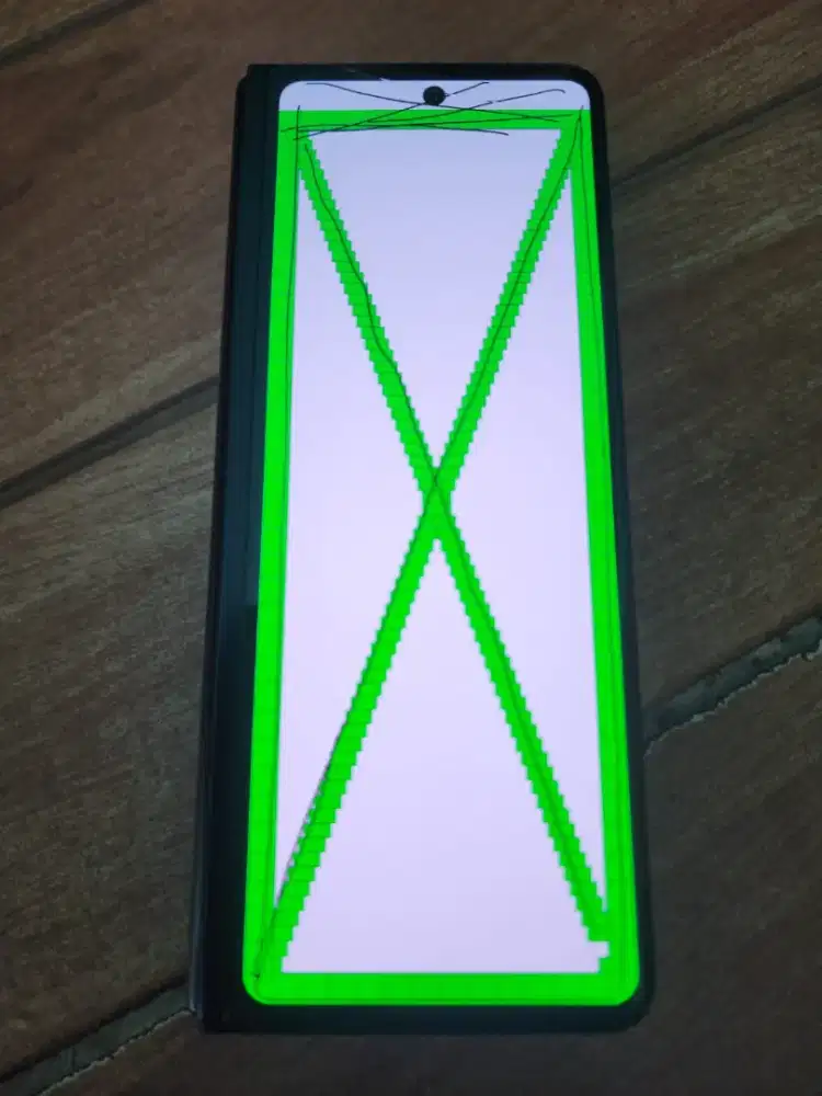 LCD depan samsung Z fold 3 original copotan mulus normal