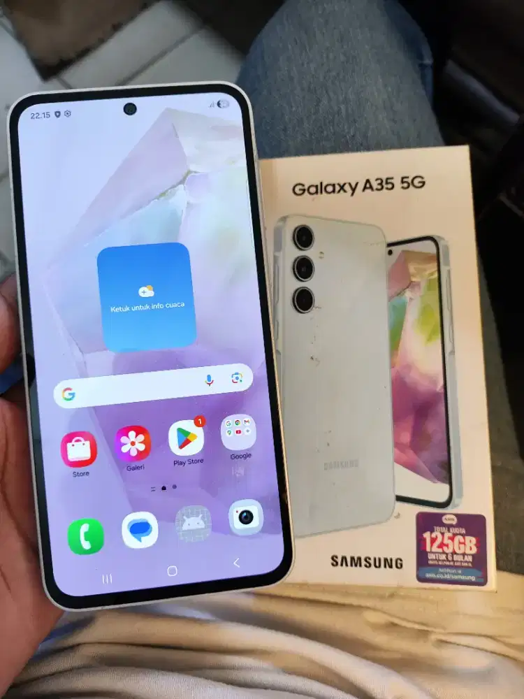 Samsung A35 8/256 5G full set Nominus garansi sein lecet pemakaian