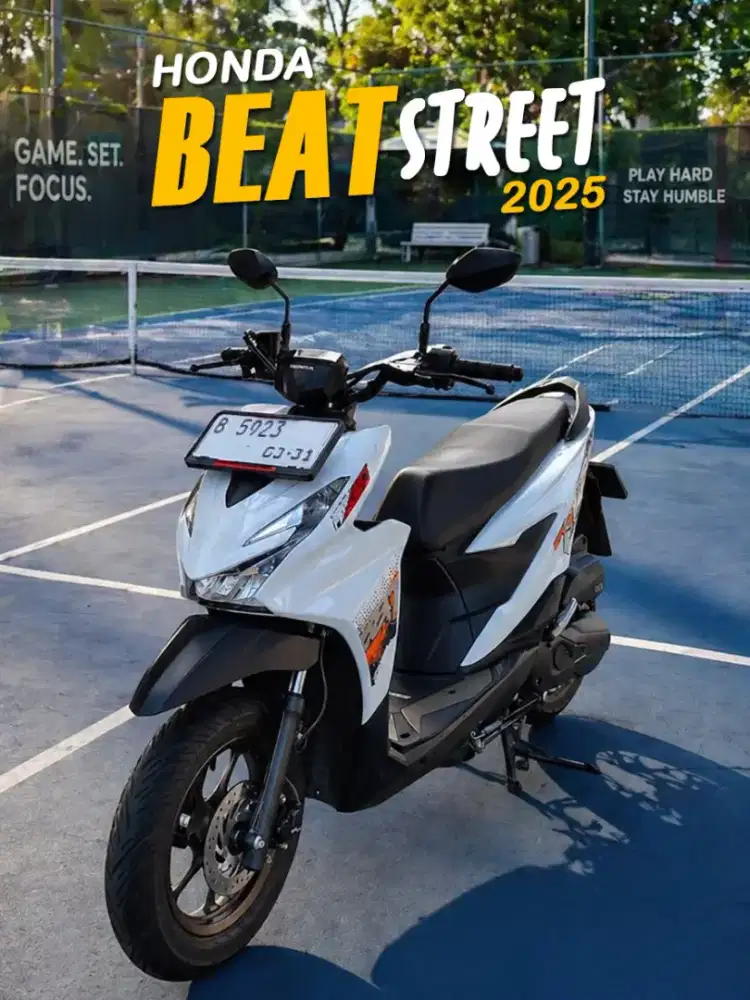 Honda BeAT Street 2025 Putih KM 1.7rb – Pajak 2027, Like New!