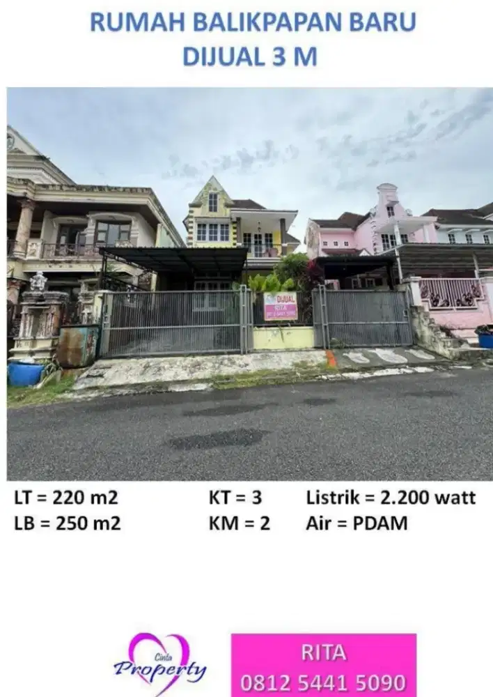 DIJUAL RUMAH DI BALIKPAPAN BARU
