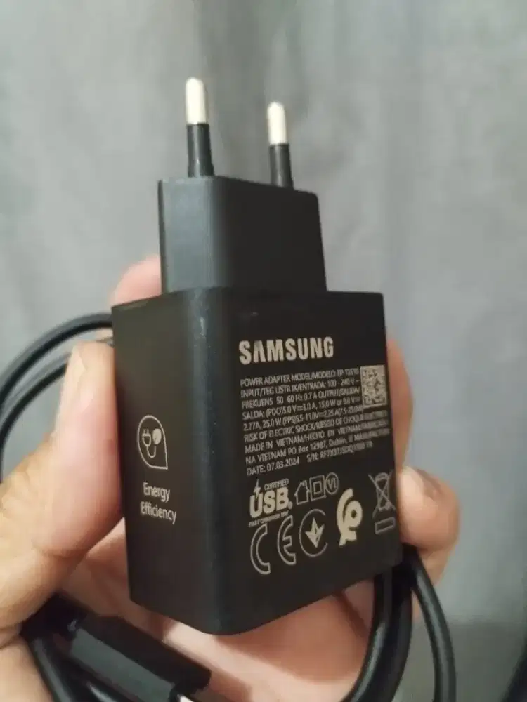 Charger samsung c to c 45 watt original 100%