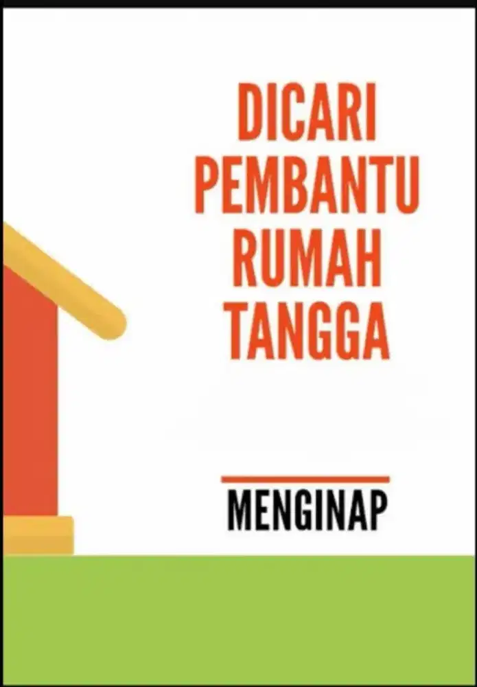 Cari pembantu laki laki
