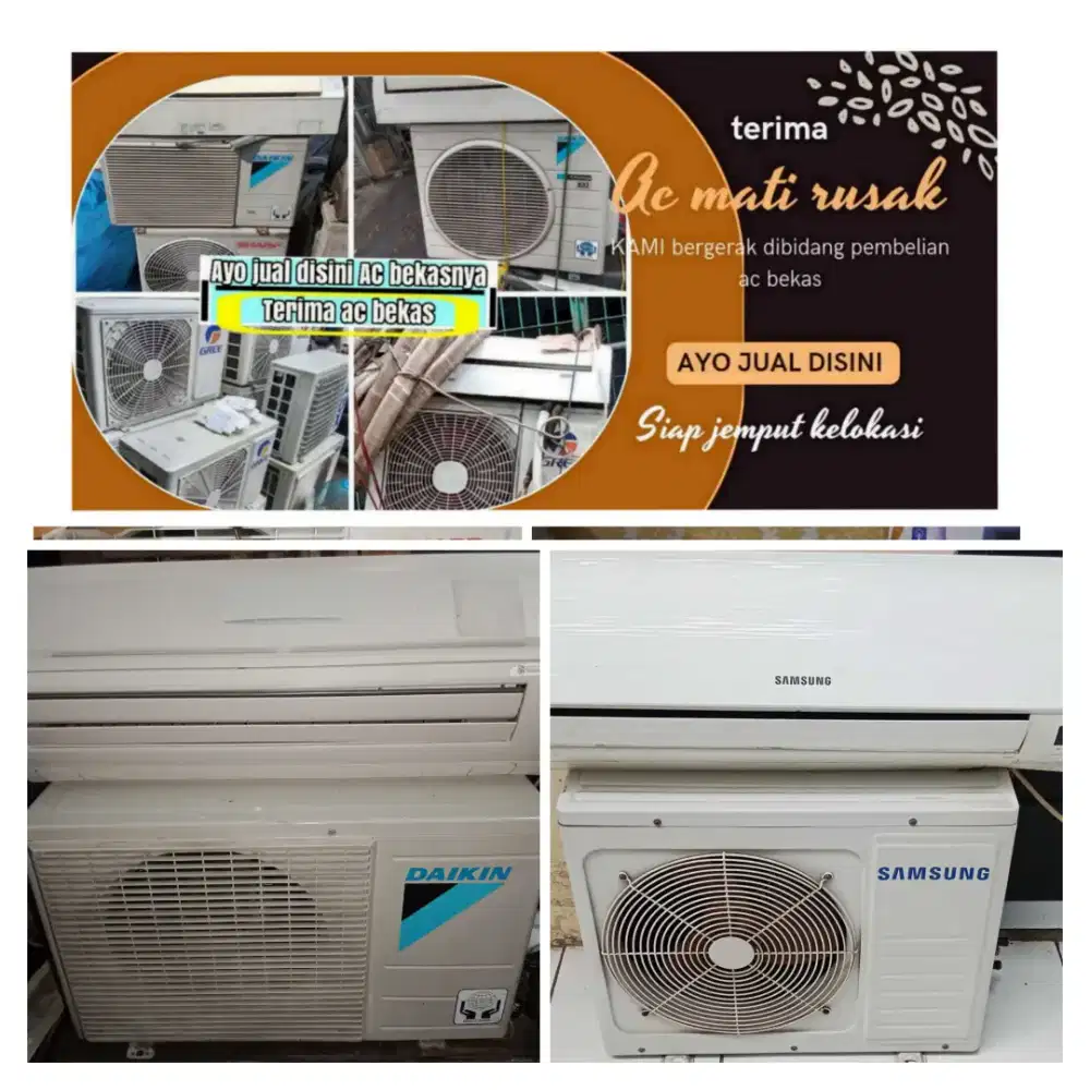Terima ac bekas rusak