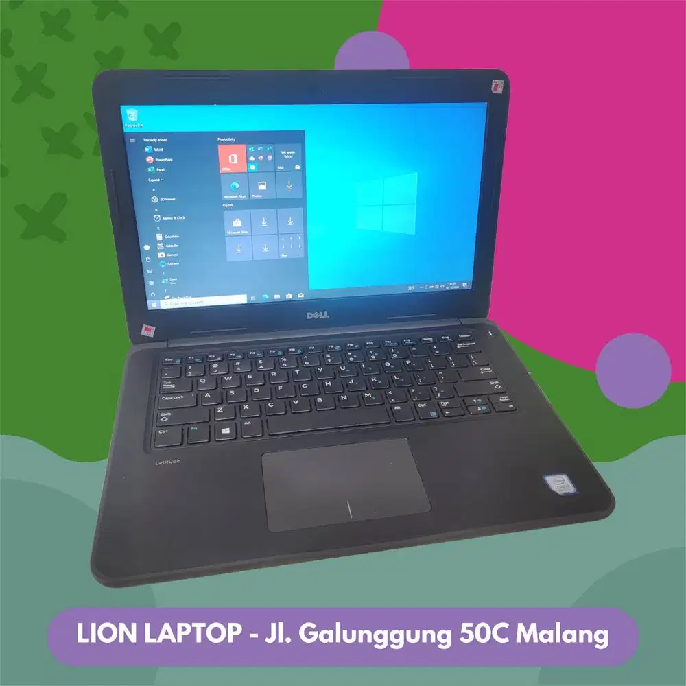 Core i5 Gen 7 Murah Mulus RAM 8GB SSD 256GB Dell Latitude 3380 [02|05]