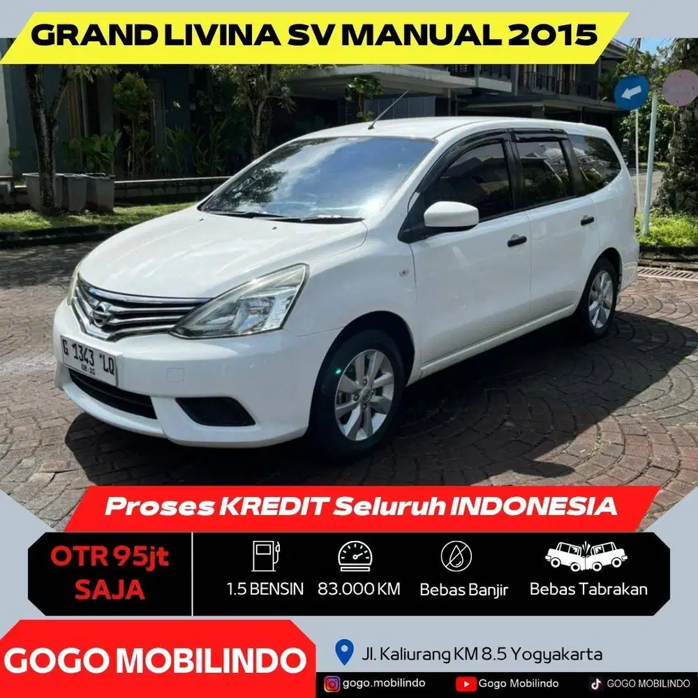 Nissan Grand Livina SV MT 2015 Km rendah DP Minim Mobilio
