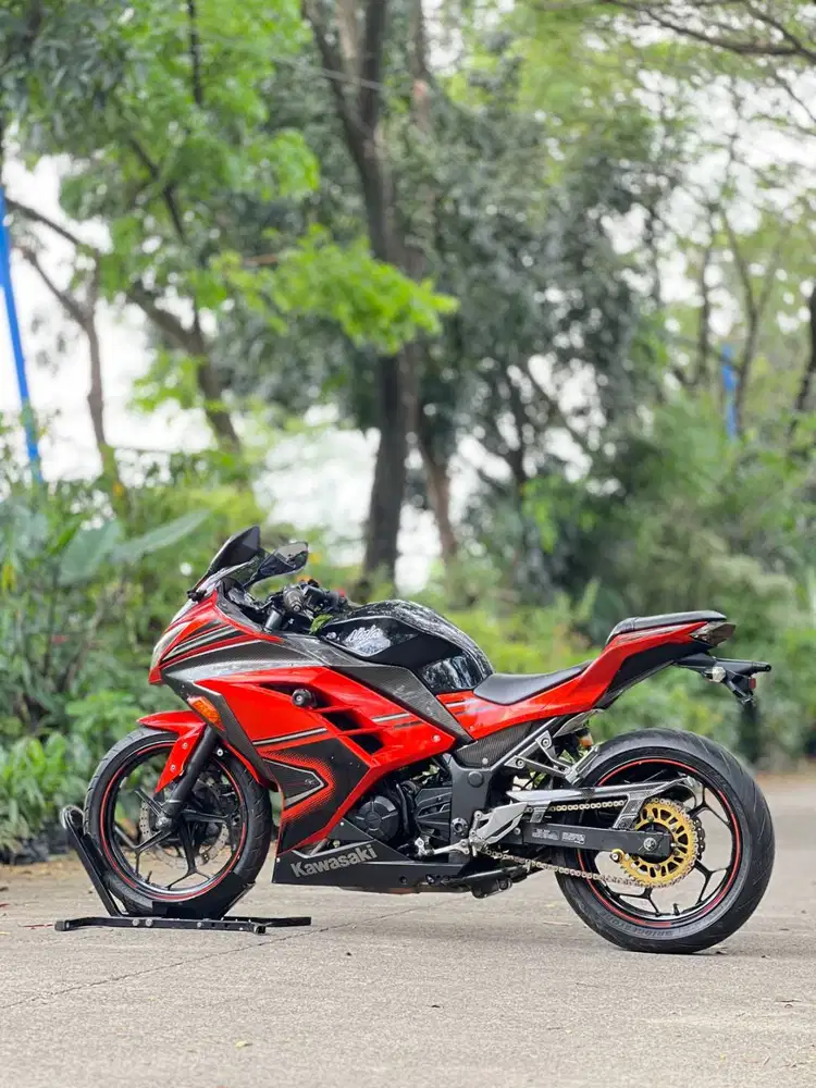 KAWASAKI NINJA 250 FI ABS OLD ORANGE 2014 KM 19K PAJAK ON LIKE NEW